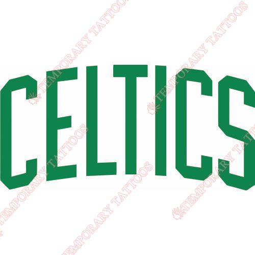 Boston Celtics Customize Temporary Tattoos Stickers NO.920